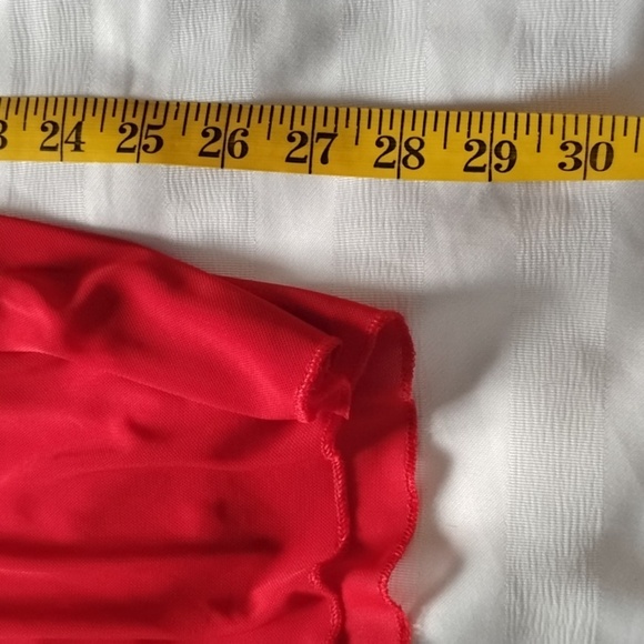 Marilyn Monroe Red Lace Babydoll Chemise Nighti Lingerie, Size: L - Picture 7 of 7